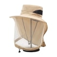 thumbnail image 2 of Mesh Sun Hat with Face Flap 7.87x9.84 Inch, Mosquito Protection Fishing Cap for Men Women, Breathable Foldable Outdoor Hiking Hat, 2 of 6