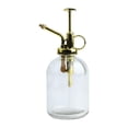 thumbnail image 2 of Regadera pequeña de vidrio Cola Plantas Mister 350ml Botella de riego transparente dorado, 2 of 8