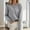 Light Gray, variant on Luogg Women's Cardigan Sweater Classic Crew Neck Button Collar Knit Front Open Cardigan Sweater