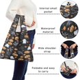 thumbnail image 5 of 5 Pack Foldable Shopping Bag,Halloween Autumn Pattern Reusable Grocery Bags with Pockets,Large Reusable Tote Bags with Handles Waterproof & Lightweight, 5 of 6