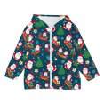 thumbnail image 6 of Edvintorg Girls Clothes Cute Christmas Printed Long Sleeve Pocket Hooded Sweatshirt with Zipper Winter Boys School Outfits Jacket 4-12Y Teenage Children Outerwear, 6 of 6