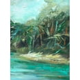 thumbnail image 2 of Wilkins, Suzanne 12x14 Black Ornate Wood Framed with Double Matting Museum Art Print Titled - Waterway Jungle II, 2 of 4