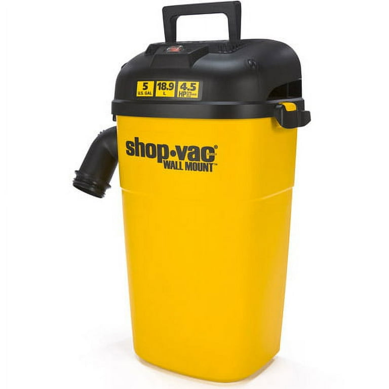 ShopVac WallMount Wet/Dry Vac — 5Gallon Capacity,
