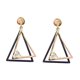 thumbnail image 4 of NUOLUX Pendientes Colgantes Dorados De Zirconia Con Hollow Triangle Para Mujer, 4 of 8