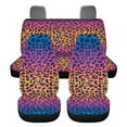 thumbnail image 7 of Pzuqiu Colorful Leopard Car Seat Cover Full Set 4 Pack Lightweight Vehicle Cushion Protectors Interior Accessories Easy to Install Automotive Interior Accessories Universal Fit Most Sedans, 7 of 7