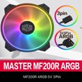 thumbnail image 1 of Ventilador MF200R 20cm 3 Pin PC Case Fan Disipador térmico direccionable RGB Quiet Chasis Cooler, 1 of 7