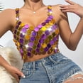 thumbnail image 6 of Vest Tops for Women Casual Chain Splicing Backless Camisole Top Camisole Vest, 6 of 6