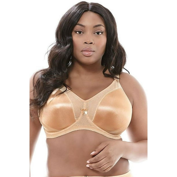 Goddess Women`s Yvette Plus-Size Banded Underwired Bra, 42DD, BLACK 