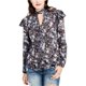 thumbnail image 1 of Blusa de punto floral Rachel Roy para mujer negro 12, 1 of 1