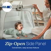 Chicco Alfa Lite Lightweight Travel Playard with Waterproof Mattress, Fitted Sheet Carry Bag - Midnight (Navy)
