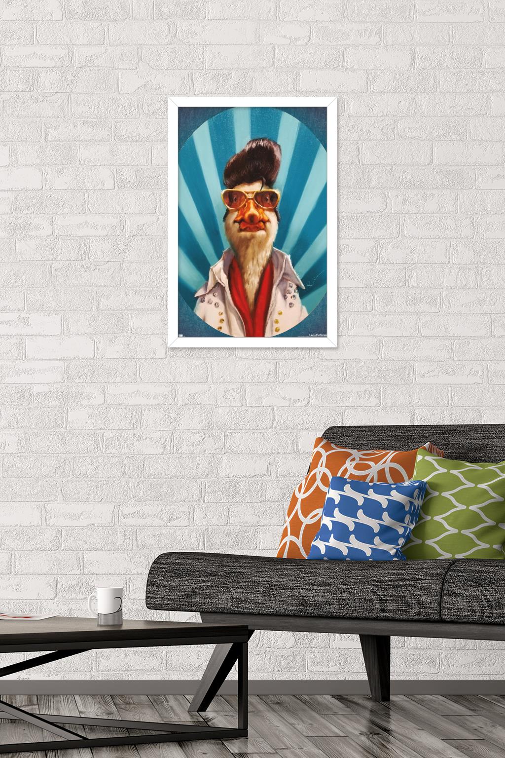 Lucia Heffernan Art - Duck The King Wall Poster, 14.725" x 22.375" Framed