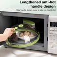 thumbnail image 2 of Microwave Food Cover with Water Steamer Integrated Handle Splatter Guard Plate Covers Kitchen Gadgets Accessories, 2 of 7