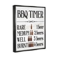 thumbnail image 4 of Stupell Industries BBQ Timer Funny Beer Food & Beverage Painting Black Floater Framed Canvas Art Print Wall Art, 17 x 21, 4 of 10