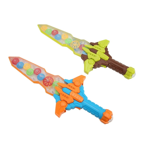 Juguete de espada de plástico, 2 piezas de espada de plástico para niños, juguete de espada de rendimiento para niños, modelo de espada de plástico, juguete de mayor durabilidad