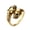 Gold, variant on Ring Open Size Gold Silver Skull Punk BOHO Scary Snake Jewellery Halloween Gift-Gold