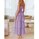 thumbnail image 3 of Vestido largo ZESICA Summer 2025 sin tirantes con hombros descubiertos morado, 3 of 9