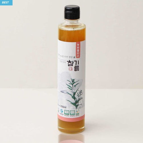 South Korean Cold-Pressed Cooking Sesame Oil, 10.14 fl oz (300ml)