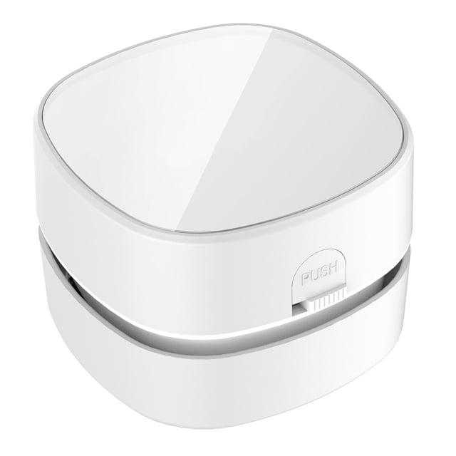 Unatoiry Desktop Dust Low Noise HandleDesk Cleaners Computer USB Household Supplies Sweeper School Classroom Vehicle White Rechargeable