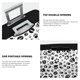 thumbnail image 3 of Balery Black Footprints Funda de equipaje, fundas para maletas, elástica, lavable, protector de maletas, compatible con maletas de 18 a 32 pulgadas-Medium, 3 of 7
