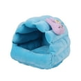 thumbnail image 2 of TISHITA Hamster Bed Cute Soft Habitats for Small Pets Cage Accessories Small Animals Blue, 2 of 8