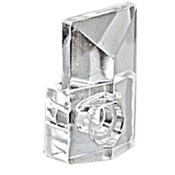 CR Laurence 803CXCP100 CRL 1/8" Square Beveled Clear Plastic Mirror Clip pack of 100