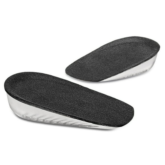 1 Pair Heel Lift Inserts Height Increase Insole Invisible Heightening Insole Sillicone 2-Layer Foot Heel Honeycomb Breathable Insole Support 3-Sizes 1.5cm/2.5cm/3.5cm Height Shoe Pads Foot Cushion