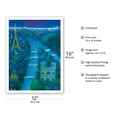 thumbnail image 2 of Paris France - River Seine Eiffel Tower Notre Dame - Vintage Airline Travel Poster by Bernard Villemot c.1963 - Bamboo Fine Art 290gsm Paper (Unframed) 12x16in, 2 of 4