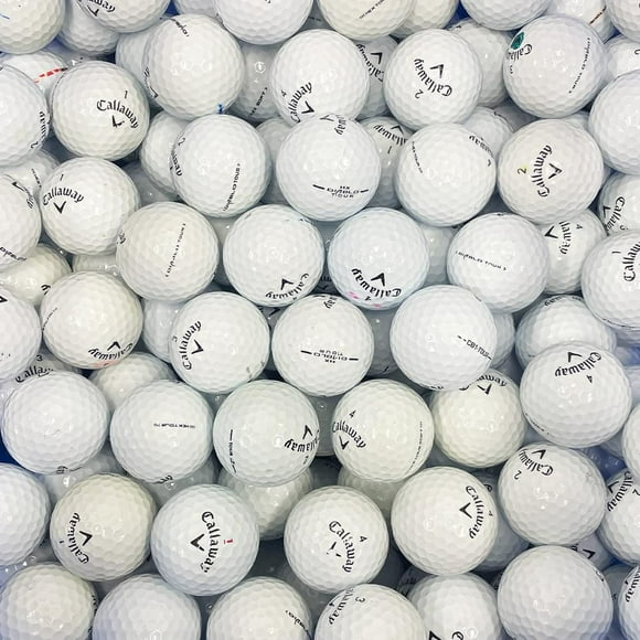 Mulligan - 50 balles de golf récupérées Callaway Tour AAA, Blanc