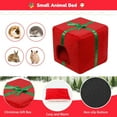 thumbnail image 3 of Christmas Rabbit Bed Large Rabbit House and Hideouts Warm Bunny Hut Cave for Rabbit Bunny Guinea Pig Chinchilla, 3 of 5