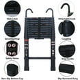 thumbnail image 2 of Telescoping Aluminum Ladder, 10FT Extension with 2 Roof Ladder Hooks, Collapsible for Home, Rv, Attic, 330 Pound Capacity, 2 of 16