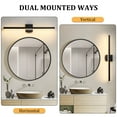 thumbnail image 5 of Minimalist Linear LED Modern Lighting Fixtures 32'' Bathroom Black Vanity Light Dimmable Over Mirror Wall Sconce for Bathroom, 5 of 10