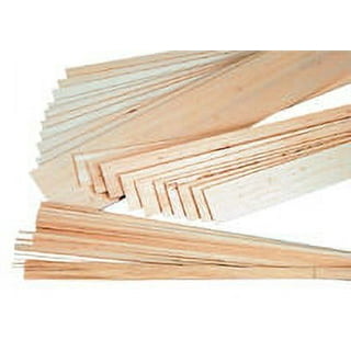 Bud Nosen Balsa Wood Sticks - 1 x 1 x 36, Pkg of 6