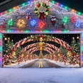 thumbnail image 3 of zhangmingg Garage Door Decorative Cover with Festive Santa Figure Design for Store Window Seasonal Display, 3 of 3