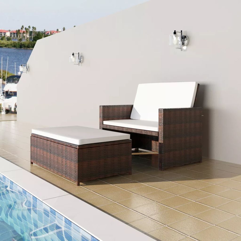 Clearance Wicker Sectional Sofa Set, Patio Furniture Garden Couch