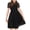 Black, variant on Busydd Princess Dresses for Girls 5-16 Years Fashion Performance Mesh Round Neck Girls Formal Dress Solid Color Short Sleeve Flowy Dress 5-6 Years