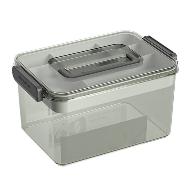 Ohufall Multi-Layer Drug Box Family Fitting Household Large Capacity Drug Box Medication Organizer Drug Storage Box With Lid Plastic Storage Box Storage Bins