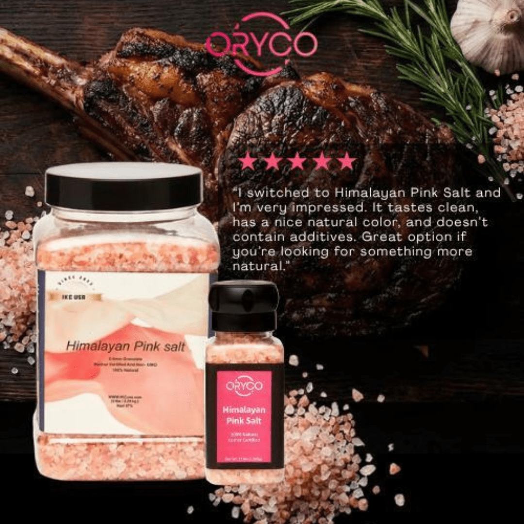Oryco Coarse (80oz) & Coarse (17.64oz) Himalayan Pink Salt Bundle