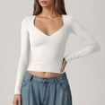 thumbnail image 2 of EDFBUYKRS Women’S and Women’S Plus Relaxed Fit Button Front Shirt, Sizes M, 2 of 6