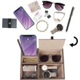 thumbnail image 3 of Leather Valet Tray, Bedside Table, Organiser Box for Desk or Dresser,Storage Case（brown）, 3 of 5