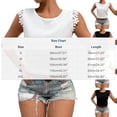 thumbnail image 3 of Babysbule Women's Lace Trim Sleeveless Tank Top Open Back V-Strap Casual Summer Blouse for Daily Dating Vacation and Party Wear, 3 of 5