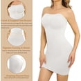 thumbnail image 3 of HAHDAXIA Robe Gainante Sans Bretelles pour Femmes, Contrôle du Ventre, Gaine Intégrale Sans Coutures, sous-Robe, Slip, 3 of 6