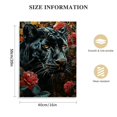 thumbnail image 2 of Nawypu king and Queen of Leopards with Crowns Canvas Wall Art Black and Gold Wild Animal Cheetah Picture Posters African Animal Panther Painting Artwork for Living Room Wall Decor, 2 of 5