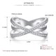 thumbnail image 5 of Guardurnaity Anillo de mujer cristal curvo nudillo joyería Metal boda fiesta mano decoración moda elegante Casual joyería artesanal Ropa, zapatos y accesorios Miscelánea talla 7 Guardurnaity AP017337-02, 5 of 6