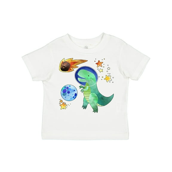 Inktastic Tyrannosaurus Rex Vs. Meteor Fun Space Dinosaur Boys or Girls Toddler T-Shirt