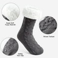 thumbnail image 4 of Slipper Socks Women Fuzzy Non Slip Slipper Socks With Grips, Winter Cozy Warm Home Socks for Ladies and Girls Christmas Gifts, 4 of 7
