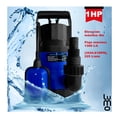 thumbnail image 3 of Bomba sumergible LUMO 1 HP agua limpia Muy Potente azul, 3 of 10