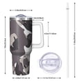 thumbnail image 2 of Camouflage 40oz Tumbler– Stainless Steel Insulated Tumbler with Handle and Straw, Large Capacity Travel Cup for Hot & Cold Drinks, 2 of 6