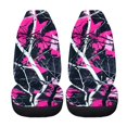 thumbnail image 5 of XYZCANDO 2 pcs Car Seat Covers for Car Decor Car Front Seat Covers Breathable Thin, Van Auto Truck Car Accessories, Pink Tree Camo Pattern, 5 of 10