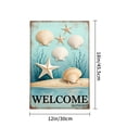 thumbnail image 4 of Amhnf Welcome Beach Shells And Starfish Garden Flag For Home Outdoor Garden Yard Decor 12x18 inch, 4 of 5