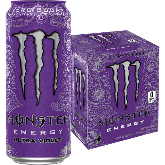 Monster Ultra Violet, 16 fl oz, 4 Pack